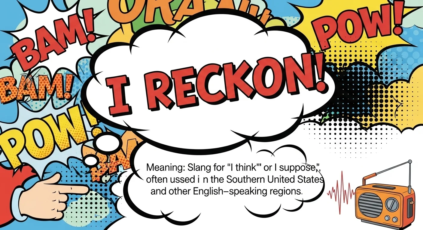 I Reckon Meaning Slang