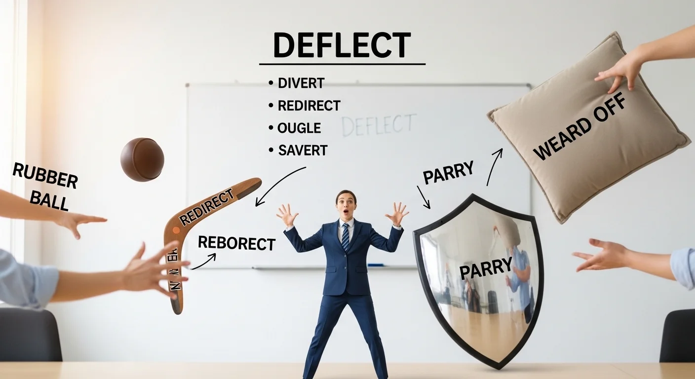 Deflect meaning synonyms