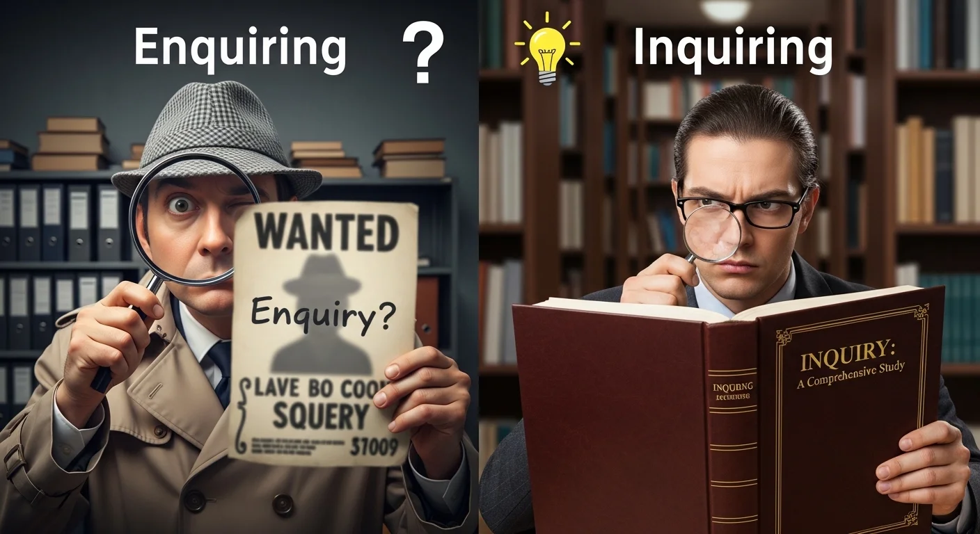 Enquiring vs Inquiring