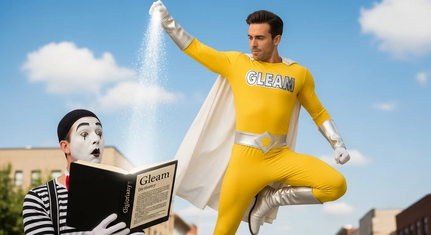 Gleam Meaning Verb