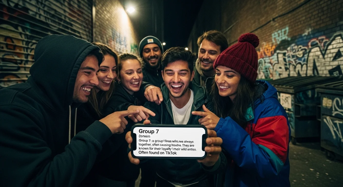 Group 7 meaning tiktok urban dictionary