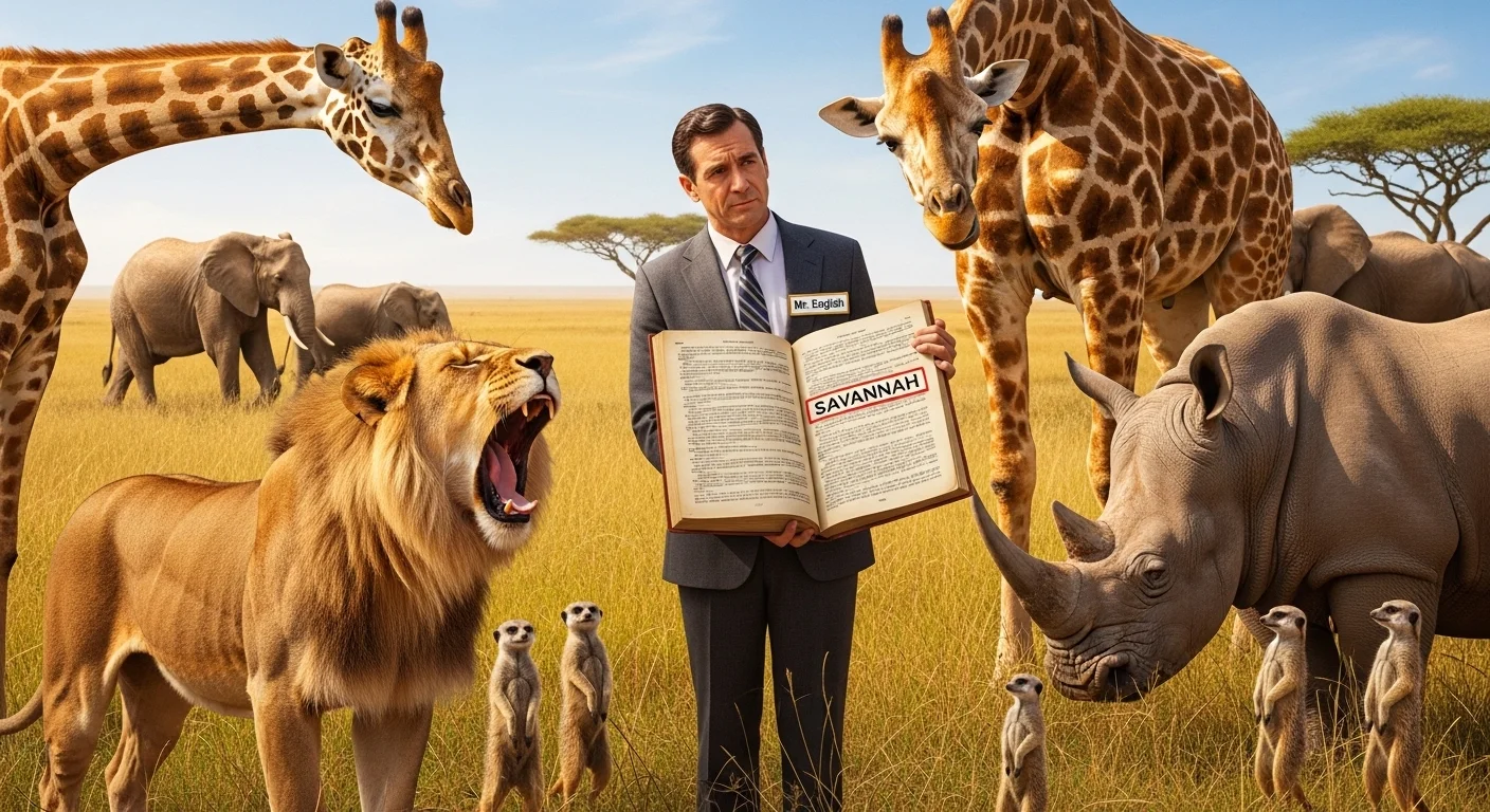 Savannah meaning in english