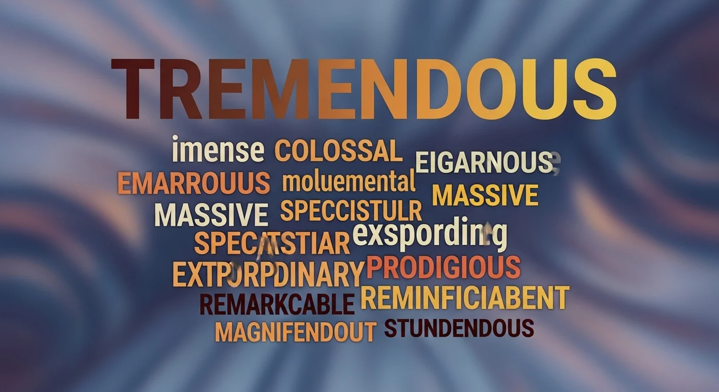 Tremendous Meaning Synonyms