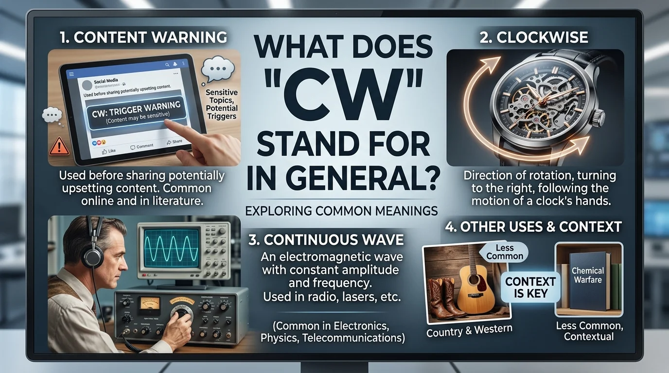 What Does “CW Meaning” Stand For in General