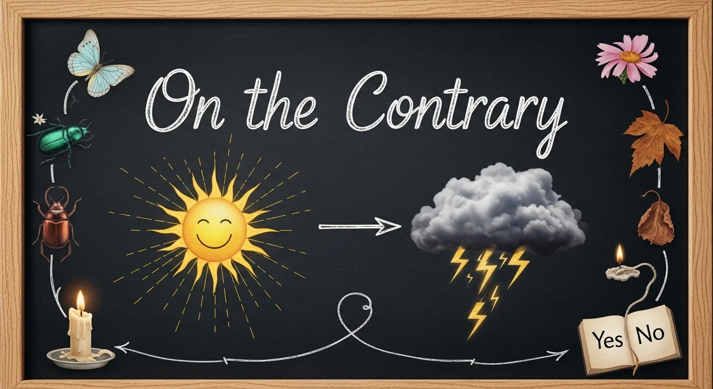 On the Contrary Meaning