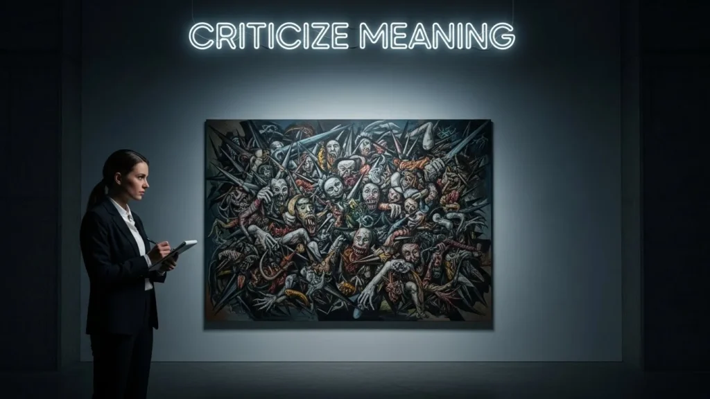 criticize meaning