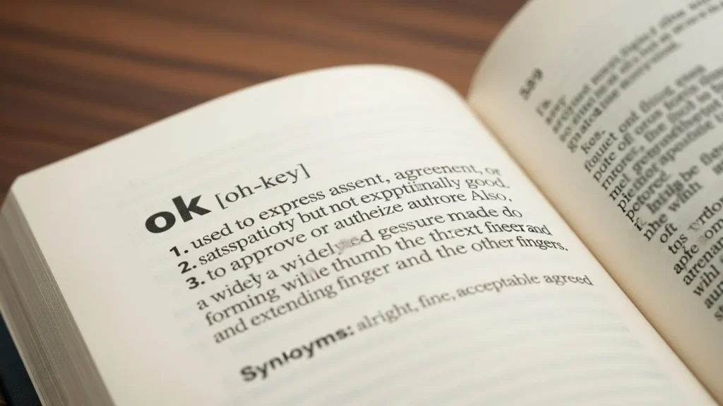 ok definition meaning