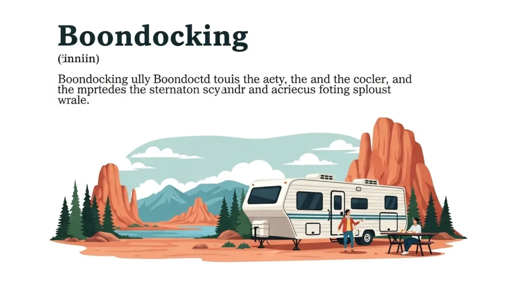 boondocking meaning