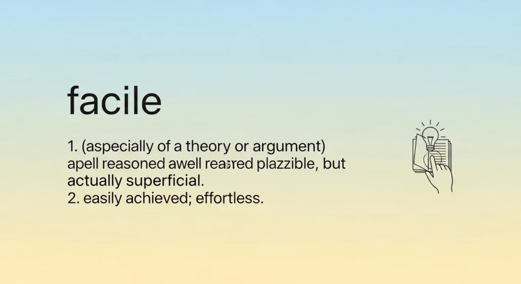 facile meaning