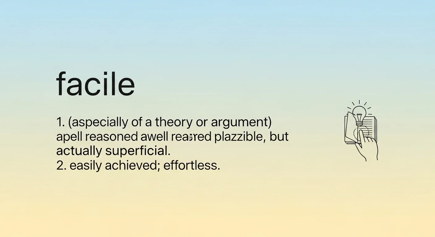 facile meaning
