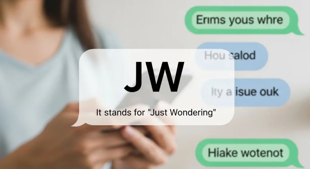 jw meaning in text