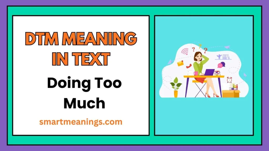 DTM Meaning in Text