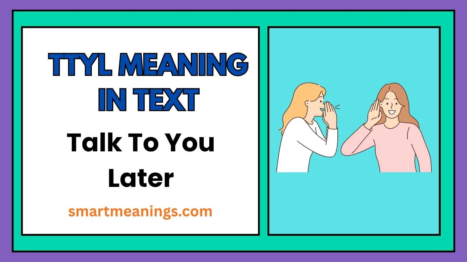 TTYL Meaning in Text